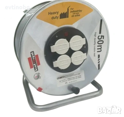 Електрически удължител с макара 50 метра, снимка 3 - Други стоки за дома - 54076900