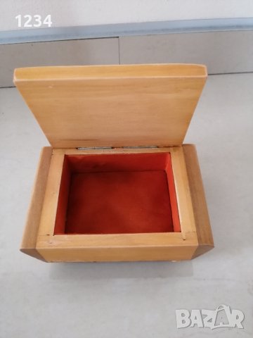 Дървена кутия 13.5 х 9 h 5.5 см. , снимка 4 - Други стоки за дома - 40302898