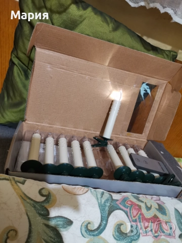 Коледни LED свещи за елха, снимка 5 - Декорация за дома - 52860200