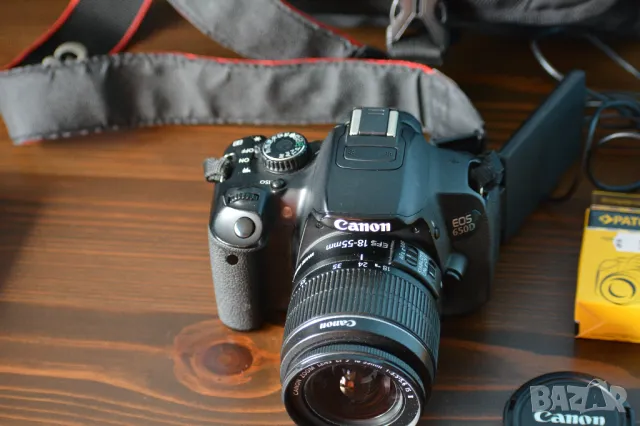 Фотоапарат Canon EOS 650D, обектив EFS 18-55, снимка 2 - Фотоапарати - 46518090