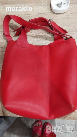 Дебела естествена кожа чанта, реплика на зара, снимка 1 - Чанти - 38485353