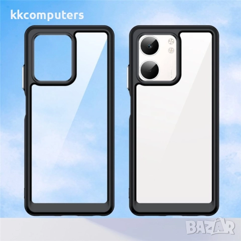 Oppo A5x 5G / 4G Силиконов Калъф TPU+Acrylic и Протектор, снимка 8 - Калъфи, кейсове - 52057010