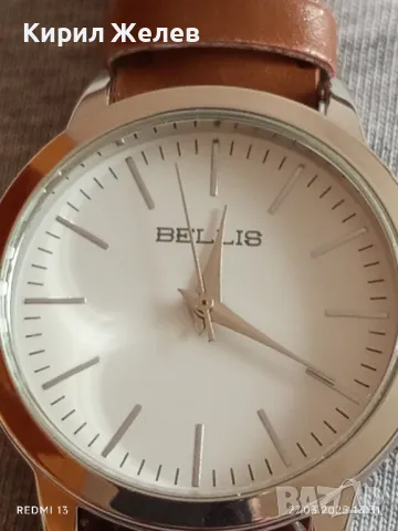 Чисто нов часовник BELLIS с кожена каишка много красив стилен дизайн 49821, снимка 3 - Дамски - 49661425