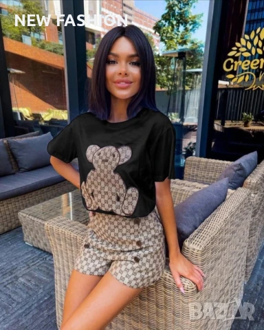 Дамски Памучни Комплекти ✨ Gucci , снимка 3 - Комплекти - 51419464