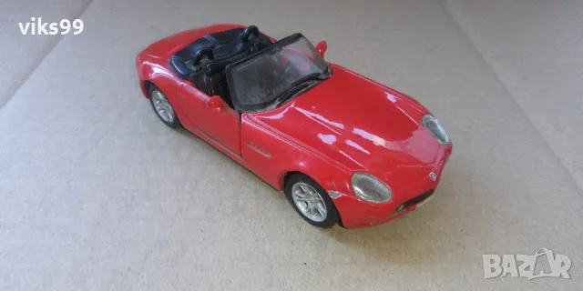 Метална количка BMW Z8 Maisto - Мащаб 1:38, снимка 7 - Колекции - 48557347