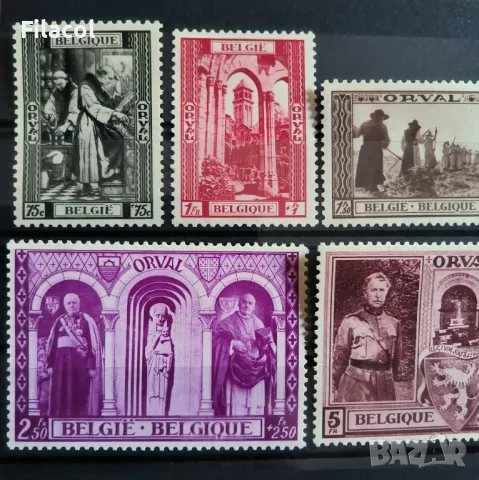 Белгия 1939 Благотворителни марки  пълна серия MNH, снимка 2 - Филателия - 50177380