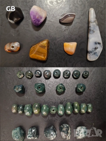 Полускъпоценни камъни, снимка 2 - Бижутерийни комплекти - 53219044