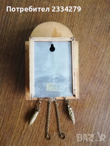 Миниатюрен стенен часовник от региона Шварцвалд, Германия 50-60год. Махала за часовници. , снимка 5 - Стенни часовници - 54013806