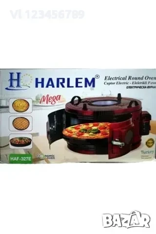 Високо ефективна фурна, кръгла 30 л с термостат HARLEM, снимка 2 - Печки, фурни - 52269910