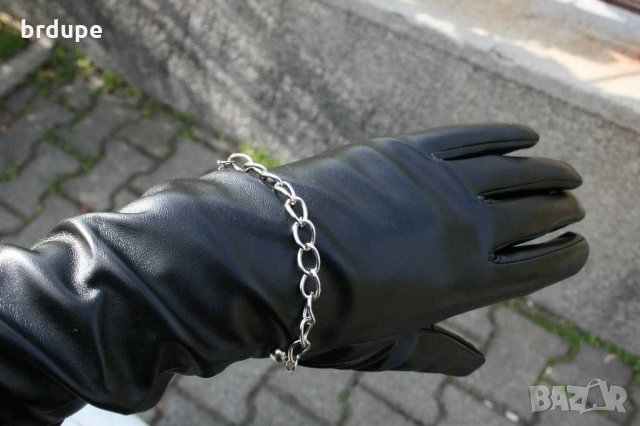 50 см дълги кожени ръкавици , снимка 6 - Ръкавици - 30770623
