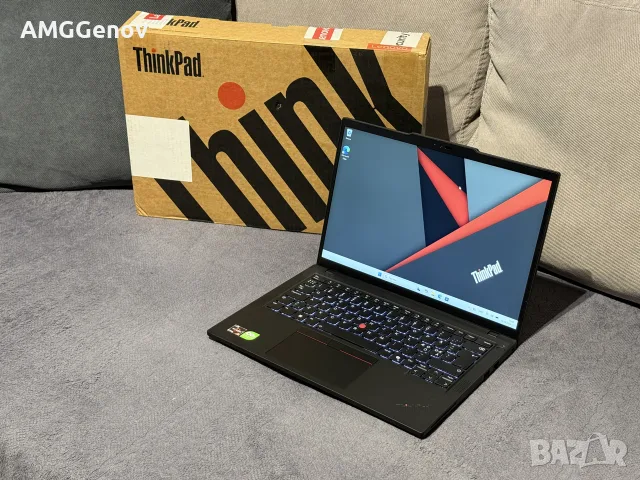 Чисто Нов 14’FHD+IPS  Ryzen 5 Pro 8640HS Lenovo Thinkpad P14s Gen 5 16GB DDR5 512GB SSD