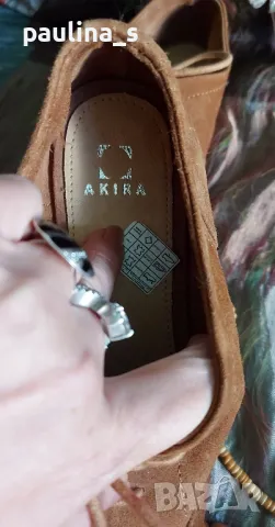 Естествен велур / модел Оксфорд "Akira" / голям размер , снимка 6 - Дамски ежедневни обувки - 47265209