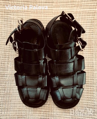 Модерни груби сандали естествена кожа, снимка 5 - Сандали - 40633794