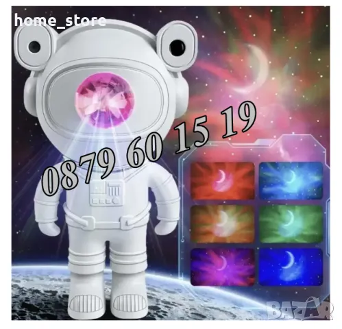 Лампа проектор Астронавт с Bluetooth, музика и 12 светлинни ефекти, снимка 3 - Други - 49695971