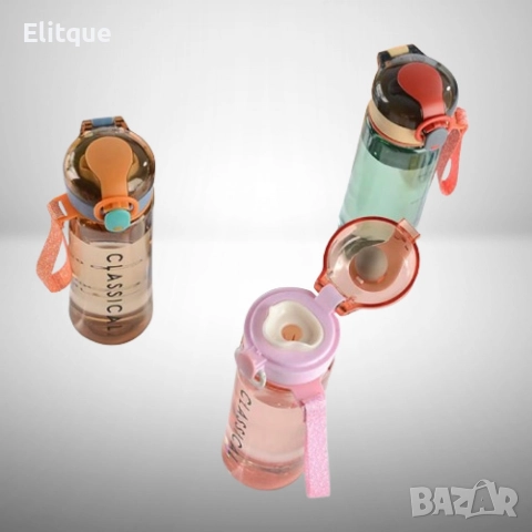 Модерна и практична бутилка за вода CLASSICAL 500мл, снимка 2 - Други стоки за дома - 52840383