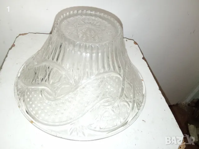 Стъклена купа, снимка 5 - Чинии - 47697870