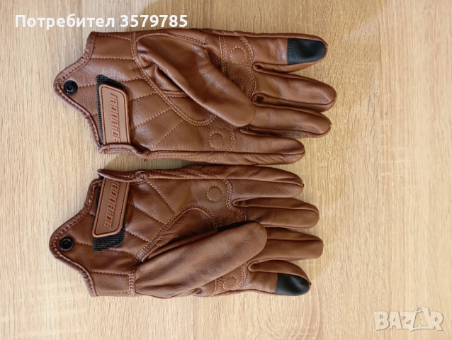 Мотоциклетни ръкавици, кожени, за колоездене, ръкавици за езда с цели пръсти, снимка 4 - Ръкавици - 52964221