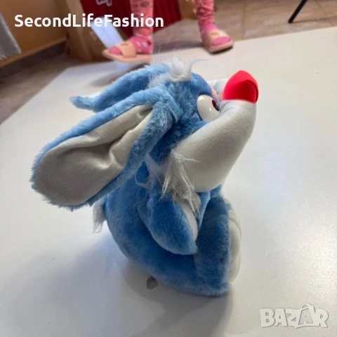 Винтидж плюшен заек от 80те произведен в Беларус , снимка 3 - Колекции - 54173259