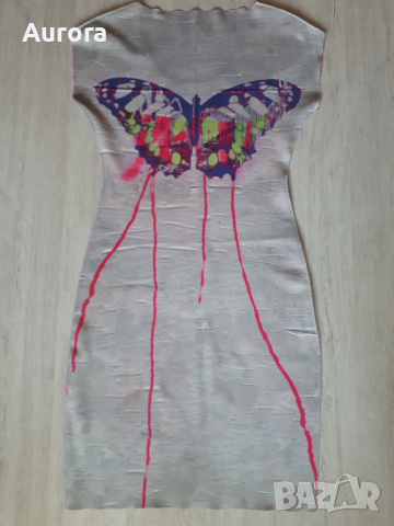 Animapop двулицева рокля неопрен, S, снимка 3 - Рокли - 44694267