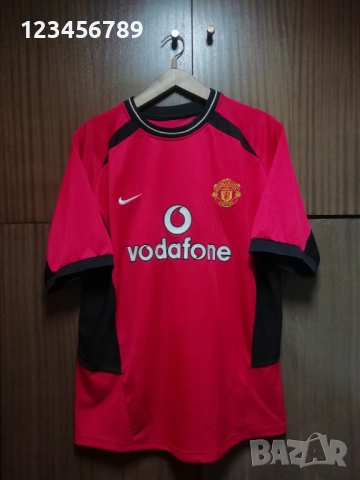 Manchester United Beckham Nike оригинална тениска фланелка Бекъм Манчестър Юнайтед екип 2002/2003, снимка 2 - Тениски - 52666709