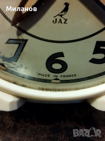 Стар механичен будилник, настолен часовник, снимка 2 - Антикварни и старинни предмети - 52036586