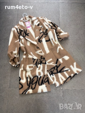 Вълнено палто в три цвята , снимка 3 - Палта, манта - 52080511