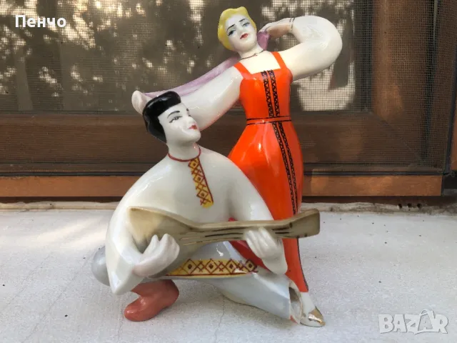 стар руски порцелан /порцеланова фигурка/ ТАНЦЬОРИ, снимка 1