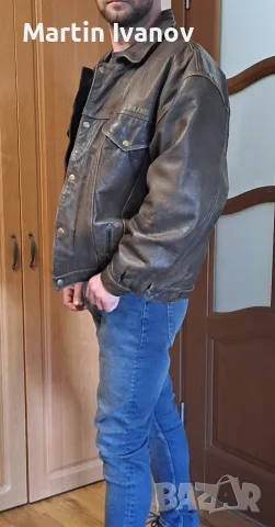 Кожено яке Jack & Jones , снимка 4 - Якета - 56441941