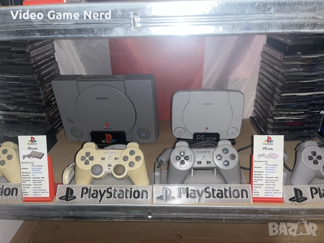 PS1 Slim + PS1 Fat + оригинални контролери + игри | Само РАЗМЯНА
