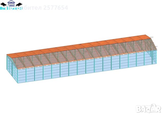 ЛИЗИНГ - Халета, Хале, Магазини, Магазин, Складове 600м2-12м х 50м х 5, снимка 2 - Строителни материали - 44196652