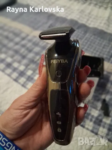 Чисто нова Мъжка Електрическа Самобръсначка FEIYBA As2050 (3 в 1) с LED дисплей, снимка 6 - Електрически самобръсначки - 55966077