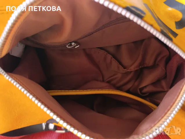 Чанта цвят горчица , снимка 5 - Чанти - 56185350
