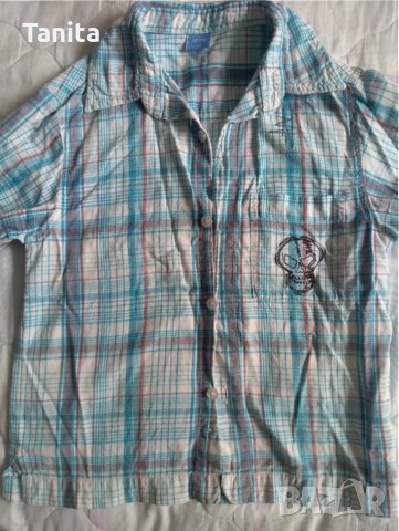 Тениска ризка и блузка с дълъг ръкав, снимка 1 - Детски Блузи и туники - 30066582