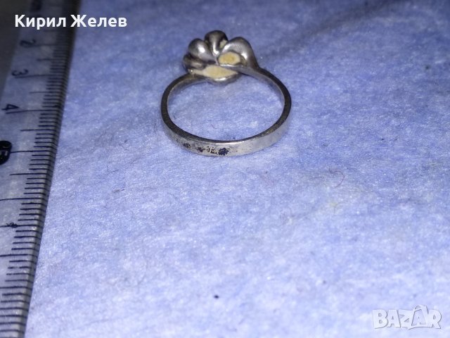НЕЖЕН ФЛОРАЛЕН СРЕБЪРЕН ПРЪСТЕН - ЦВЕТЕ СРЕБРО 925 СТАРА МАЙСТОРСКА ИЗРАБОТКА 36596, снимка 12 - Пръстени - 39975116