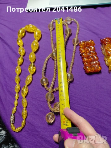 Кехлибарени бижута, снимка 3 - Колиета, медальони, синджири - 53297155