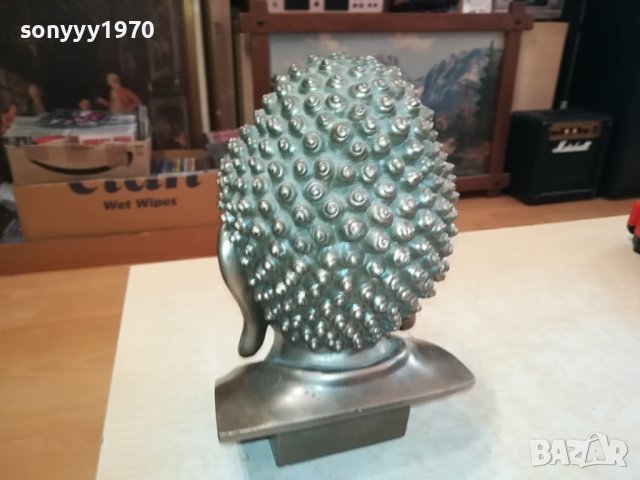 БУДА//ШИВА БЮСТ-25Х16Х13СМ-ВНОС АНГЛИЯ 2310231702, снимка 13 - Антикварни и старинни предмети - 42689315