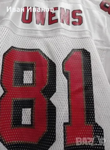 Оригинална фланелка на San Francisco 49ers - Terrell Owens - 2003г., снимка 11 - Други спортове - 48873373