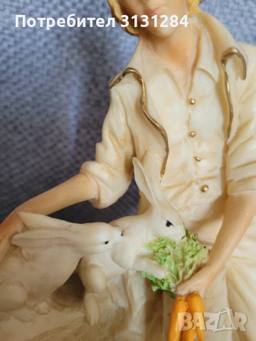 Антикварна Колекционерска Статуетка А.Belcari Каподемонте Италия, снимка 9 - Колекции - 42561571