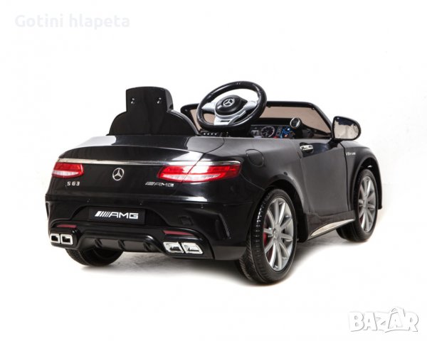 Акумулаторна кола Licensed Mercedes S 63 AMG Black SP, снимка 2 - Детски велосипеди, триколки и коли - 37661684