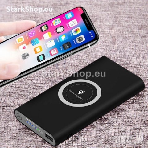 Qi Външна батерия с безжично зареждане PowerBank 30000mAh, снимка 4 - Друга електроника - 38498153