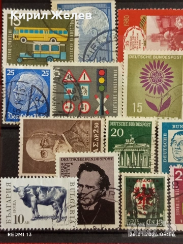 Стари пощенски марки от цял свят смесени ИТАЛИЯ, АВСТРИЯ, ЮГОСЛАВИЯ за КОЛЕКЦИЯ 51969, снимка 2 - Филателия - 53227770