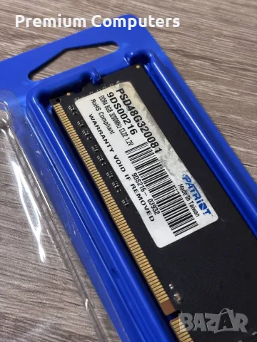 Ram памет Patriot Signature Line 8GB DDR4 3200MHz (PSD48G320081), снимка 2 - RAM памет - 56240500