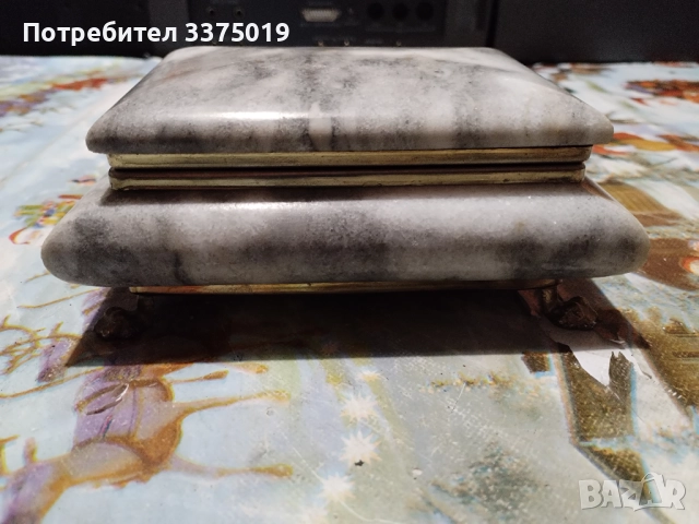 Ретро мраморна кутия за бижута, снимка 5 - Антикварни и старинни предмети - 52914074