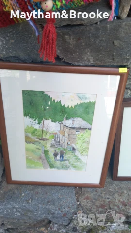 Село Косово. Акварел от Роналд Брук. Къщата на баба Дана, снимка 2 - Картини - 51405653