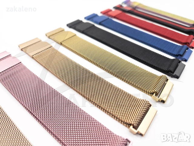 BM09 Milanese каишка Apple Huawei Galaxy Watch Xiaomi Garmin Amazfit, снимка 2 - Смарт гривни - 53198643