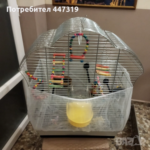 Оборудвана клетка за птици, снимка 2 - Папагали - 52062537
