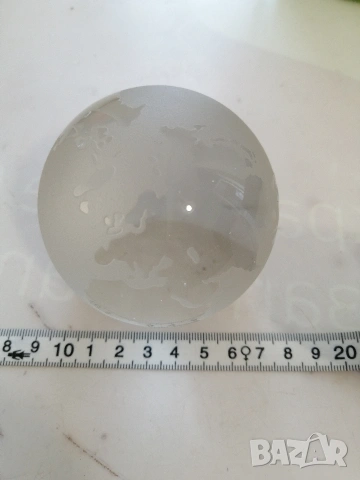 Сувенир, стъклена сфера - глобус, снимка 3 - Декорация за дома - 54244738