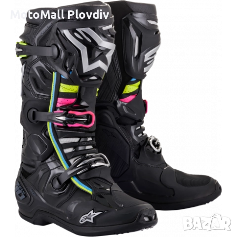 Мотокрос ботуши ALPINESTARS Tech 10 Supervented РАЗЛИЧНИ ЦВЕТОВЕ, снимка 4 - Аксесоари и консумативи - 51474423