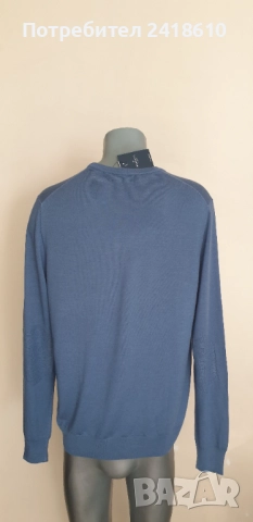 Hackett  Merino / Silk - Knit  Mens Size L  НОВО! ОРИГИНАЛ! Mъжки Пуловер, снимка 10 - Пуловери - 52151257