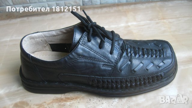 Нови кожени и шити български обувки, снимка 1 - Мъжки сандали - 29710365
